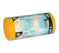Sacs poubelle, HDPE 120 l 110 cm x 70 cm jaune