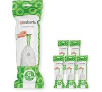 Sacs Poubelle Perfectfit Multipack (Code G/23-30 Litres) Ultra Résistant,Poignées Coulissantes,6 Rouleaux (120 Sacs) 138423 Blanc