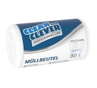 Sacs poubelle Professional Line Clean and Clever 30L blanc Pro 73