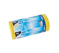 Sacs poubelle STARPAK HDPE 120 litres jaune 25 sacs
