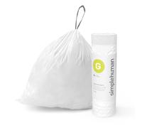 Sacs poubelles cordon Simplehuman Code G sur mesure, 240 unit s, 30 litres / 8 gallons, blancs