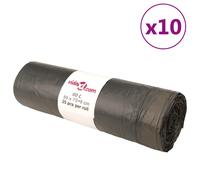 Sacs Poubelles Sac à Ordures Déchets Cuisine Intérieur 250 pcs Noir vidaXL