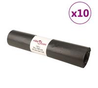 Sacs Poubelles Sac à Ordures Déchets Cuisine Intérieur 250 pcs Noir vidaXL
