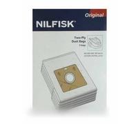 Sacs pour Aspirateur - NILFISK - ACTION PLUS - 5 Sacs + Pré-filtre - Accessoire d'origine - Mixte