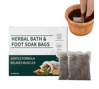 Sacs Pour Bain De Pieds - 10 Pièces Set De Détente Naturel,Kit De Sachets Trempage Des Pieds | Pour Détente Quotidienne, Soulagement de la Fatigue, Élimination du Froid et de l'Humidité