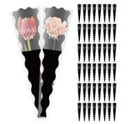 Sacs pour bouquets de fleurs | 114,3 x 30,5 x 10,2 cm | Manchons de fleurs pour bouquets | Accessoires d'emballage floriste, anniversaire, remise de diplôme, fête des mères, fête des pères