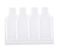 Sacs pour bouteilles de vin avec joint à pression, 4 pièces, réutilisables et étanches, protecteur de bouteille vin pour voyage, 7, 1 x 18, 9 pouces, sac voyage à double coussin bulles pour avi