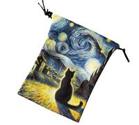 Sacs pour cartes de tarot - Porte-dés de 13 x 18 cm | Étui de rangement protecteur pour la couverture du tarot, bijoux à porter, idéal pour les amateurs de tarot, design art, A, Consulte la