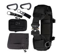 Sacs pour ceinture de bataille, ceinture de bataille rembourrée | Ceinture à outils 8 pièces, ceinture multifonction pour outils Airsoft, ceinture confortable pour garde de sécurité, Noir , Consulte