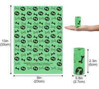 Sacs pour déchets canins Eco-friendly Jetables Forts Durables Grandes Capacités Légères Larmes pour l'Extérieur Hogree Dessin d'Os