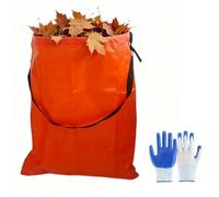 Sacs pour déchets de jardin Sac collecteur de déchets de gazon avec | Sacs poubelle de grande capacité pour arrière-cour, jardin, pelouse, patio, abri, garage, Ca