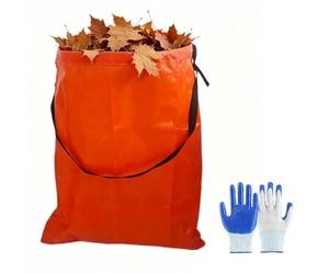 Sacs pour déchets de jardin Sac collecteur de déchets de gazon avec | Sacs poubelle de grande capacité pour arrière-cour, jardin, pelouse, patio, abri, garage, Ca