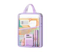 Sacs Pour Documents A4 | Pochette Classeur Organisateur Réutilisable | Sacs à fermeture éclair pour organiser | Pour Bureau École Puzzles Voyage Salle De Classe Maison Étudiant Devoirs Projet Reçus Pa