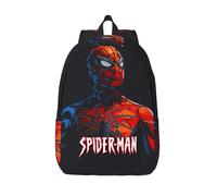 Sacs pour enfants Signes Grande Capacité Marvel Spider Man Employés de bureau Cadeau d'anniversaire Sac à dos léger Pique-nique de week-end Noir