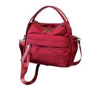 Sacs pour femmes - Sac fourre-tout réglable - Sac à bandoulière pour voyage | Pour femme Girls School Daily Weekend Picnic Shopping University Birthday Office University, Rouge de vin, verwijzen naar