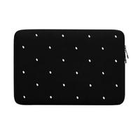 Sacs pour ordinateur à pois, plusieurs tailles au choix, sac de rangement pour ordinateur portable, résistant aux chocs, sac intérieur léger à pois, étui de rangement pour tablette (noir M) (style2)