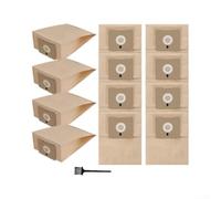 Sacs pour papier Résistants pour Bissell 4122 HEPA Sacs pour(12pcs) | Filtration HEPA 99.97%, pour capture et pour poussière, pour idéal allergiques, lot de 10 sacs papier