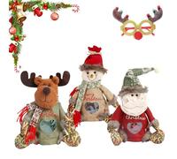 Sacs pour poupées de Noël - Grand sac de Père Noël pour bonbons - Décoration festive pour la maison - Cadeaux de fête pour - Bonbons de famille