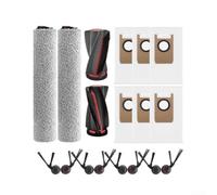 Sacs pour poussière et Brosses pour eufy Robot pour omni pour s2 | Brosse principale efficace, nettoyage sols durs, élimine poussières et débris, compatible Omni S2(B)