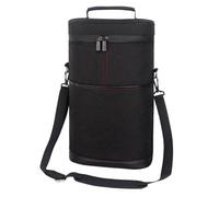 Sacs pour refroidisseurs de vin, porte-bouteilles d'eau, sacs porte-bouteilles avec isolation - Protection isolée du vin en tissu Oxford, sac à poignées du porteur de vin pour fête, voyage