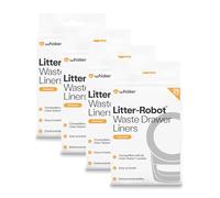 Sacs pour tiroir à déjections Litter-Robot de Whisker, lot de 100 - Sacs pour bac à litière, sur mesure pour Litter-Robot, capacité de 34 à 42 litres, installation rapide et vidage facile