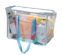 Sacs pour vecteurs de plage, épaules pour femmes, sac d'épaule de grande capacité pour un sac transparent transparent pour femme avec fermeture à glissière pour la natation, la gym, le shopping, les