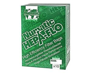 Sacs poussière SMS Numatic Hepaflo NVM-3BH d'origine et authentique (Paquet de 10)