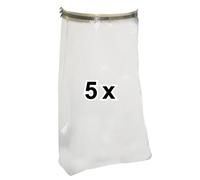 Scheppach | Lot original de 5 sacs à copeaux | Pour système d'aspiration DC500 | Sacs à copeaux d'aspiration | Anti-poussière | Accessoires aspirateur