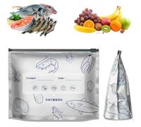 Sacs refermables en feuille d'aluminium - Sacs de congélation réutilisables avec fermeture éclair - Sachets à fermeture éclair pour aliments (30 pièces, XL (26 x 29 cm)