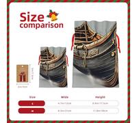 Sacs réutilisables avec cordon de serrage Motif vieux bateaux vikings