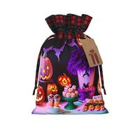 Sacs réutilisables avec cordon de serrage pour Halloween, carnaval, fête, anniversaire, fête de mariage