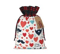 Sacs réutilisables avec cordon de serrage pour la fête des Pères - Pour bonbons, mariage, cadeaux et rangement