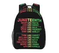 Sacs Scolaires Léger Sac à Dos pour Enfants Juneteenth Mois de l'histoire des Noirs Casual Cartable Scolaire pour Maternelle Ecole Quotidien 29X40cm