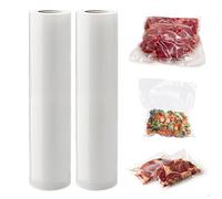Sacs sous Vide Alimentaire, 2 Rouleaux - 20 x 300 cm, pour Conservation des Aliments et Cuisson, sans BPA, Découpables à la Taille Souhaitée Compatibles avec Tous les Appareils de Mise sous Vide