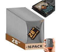 Sacs sous vide de voyage avec pompe électrique sans fil, 16 grands cubes d'emballage de compression pour vêtements, bagages, valise, économiseur d'espace pour les vacances, les croisières, les
