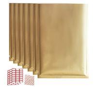 Sacs sous Vide for Aliments, 100 sachets métalliques en Mylar for la Conservation des, Plats thermoscellables à Ouverture par Le Haut, for de Collection Long Terme(Gold,7 * 10CM)