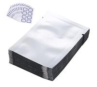 Sacs sous Vide for Aliments, Lot de 100 sachets en Aluminium Mylar, Plats thermoscellables, Conservation for Le Stockage à Long Terme des(5 * 5cm)