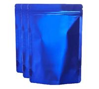 Sacs sous Vide for Aliments, Lot de 50 sachets Mylar, à Fermeture éclair, refermables, Chargement par Le Haut Pratique, thermoscellables(Dark Blue,20x30cm)