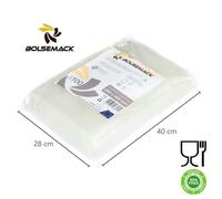 Sac sous vide 280x400 mm. gaufré (Lot de 100) pour tous types d'emballage domestique, Foodsaver, Lacor, Caso, Trois Spade, etc.