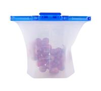 Sacs sous vide robustes en silicone semi-transparent pour cuisine, congélateur et micro-ondes