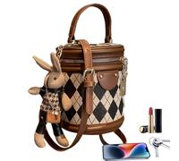 Sacs type cube : sac à bandoulière en cuir PU de 13 x 16 x 12 cm, sac à bandoulière à la mode, design élégant, sac de transport quotidien léger, style organisateur polyvalent | Accessoire élégant