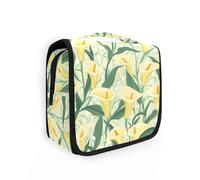 Sacs vintage jaunes pour femme avec crochet de suspension extensible avec fermeture éclair