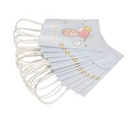 Sacs-x de dessins animés Sacs-x réutilisables avec des poignées de grande capacité en papier kraft sacs-x pour l'anniversaire de Noël de Noël 12pcs (Type 3)