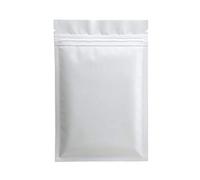 Sacs Ziplock refermables, Sachets en aluminium Mylar thermoscellables, fermeture éclair, encoche déchirable, paquet de 100, multicolores, plusieurs tailles(Matte White,10x15cm)