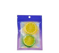 Sacs Ziplock refermables, Sachets plats à fermeture éclair en Mylar, paquet de 50/100, dégradé violet et bleu, plusieurs tailles(Gradient Blue50,12x18cm)