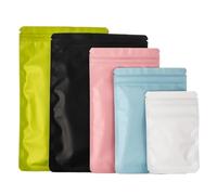 Sacs Ziplock refermables, Sachets refermables en aluminium Mylar métallisé, lot de 100, multicolores, plusieurs tailles (6 x 10 cm à 18 x 26 cm).(12x20cm (4.7x8in),Blue)