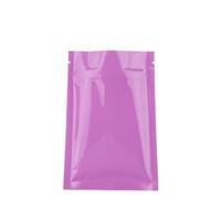 Sacs Ziplock refermables, Sachets ziplock en aluminium, lot de 50, multicolores, plusieurs tailles(Pink,7x10cm)