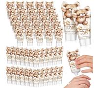 Sacubee We Can Bearly Wait Lot de 50 crèmes pour les mains pour fête prénatale en vrac Ours en vrac pour invités Lotion pour les mains de voyage pour révélation du sexe Souvenirs sacs cadeaux de