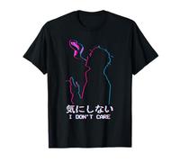 Sad Anime Boy Vaporwave Aesthetic Eboy I Don't Care Soft Boy T-Shirt