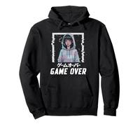 Sad Anime Girl Indie Old Esthétique Lofi Vaporwave Retro Sweat à Capuche